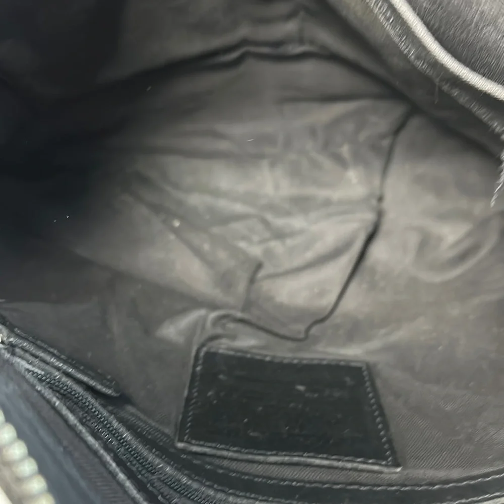 Coach # 9188 Legacy  Duffle Black Leather Crossbody Bag Purse